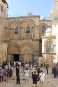 Entrance of the Church of the Holy Sepulchre