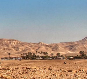 Kfar Hanokdim in the Judean Desert in Israel